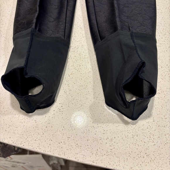 Bogner Wool Blend Black Jacquard Stirrup Ski Pant Size 14 - Picture 7 of 9